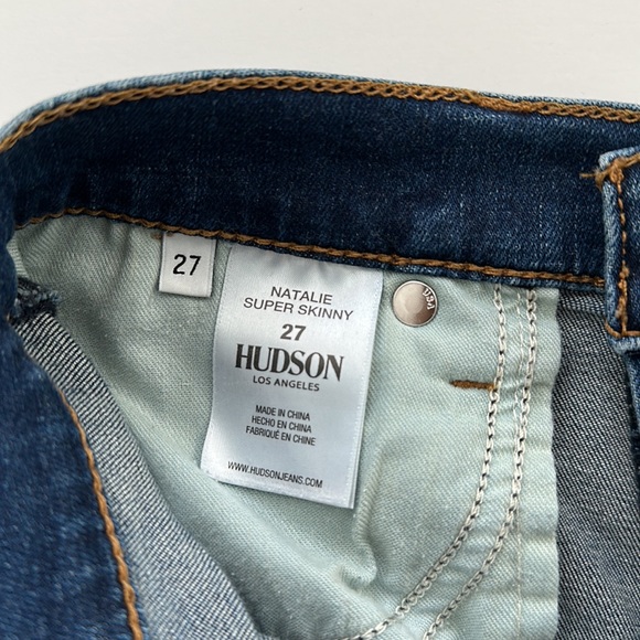 Hudson Jeans Natalie Super Skinny size 27 Medium dark Wash - Picture 6 of 8